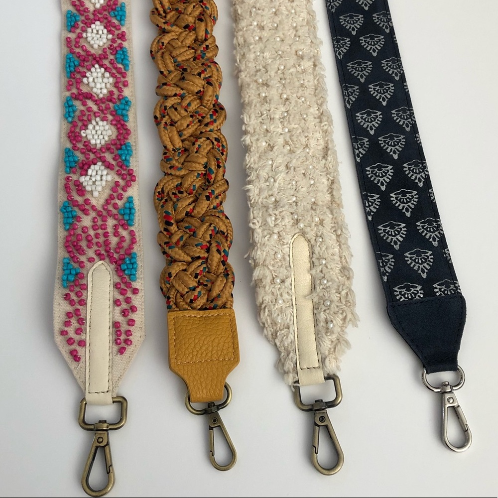 HP! Anthropologie Golden Woven Bag Strap NWT - Picture 3 of 6